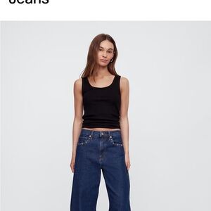 GAP Dark Blue Denim Jeans with Orange Stitching